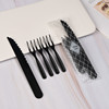 Supply M03 disposable PS knife fork is suitable for moon cake cake desserts, moon cake knife, one -knife and four forks