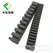 黑色EVA泡沫齿轮卡条线切成型EVA踏板卡条产品包装保护条成型