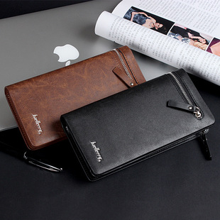Men's Wallet Long baellerry European and American Business Large Capacity Clutch Bag Fashionable Zipper Clutch Bag