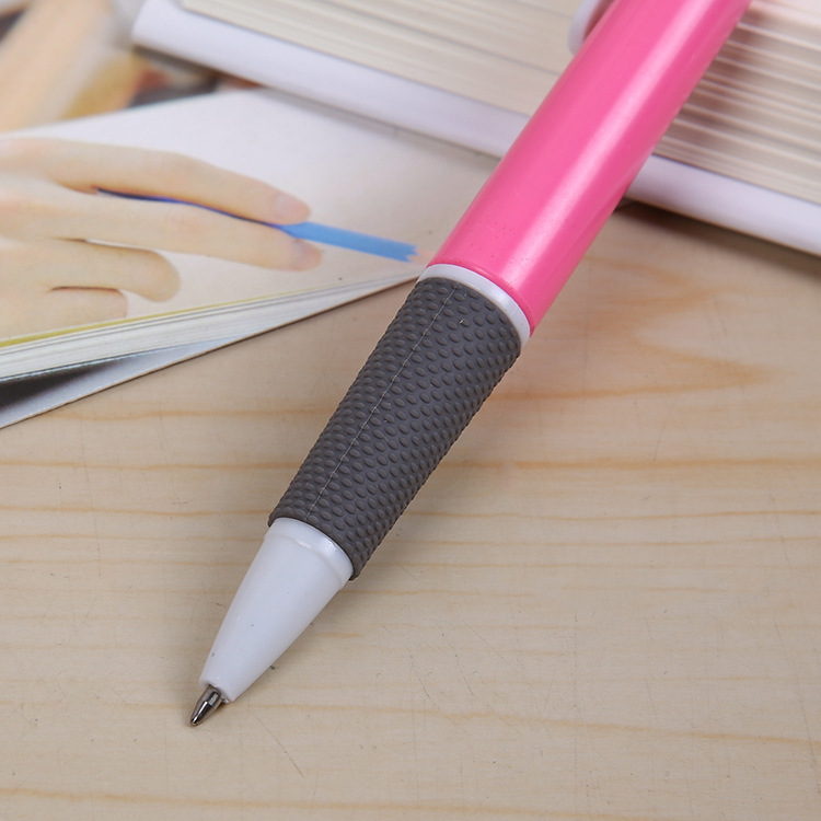 4 Bolígrafo Prensa de plástico automático bolígrafo estudiante papelería oficina traje color fabricante