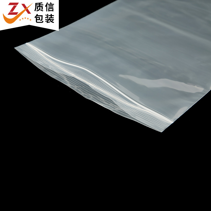 PE bolsa ziplock transparente engrosada pequeña bolsa de hueso de impresión de plástico bolsa sellada impermeable bolsa de cremallera fabricante en stock