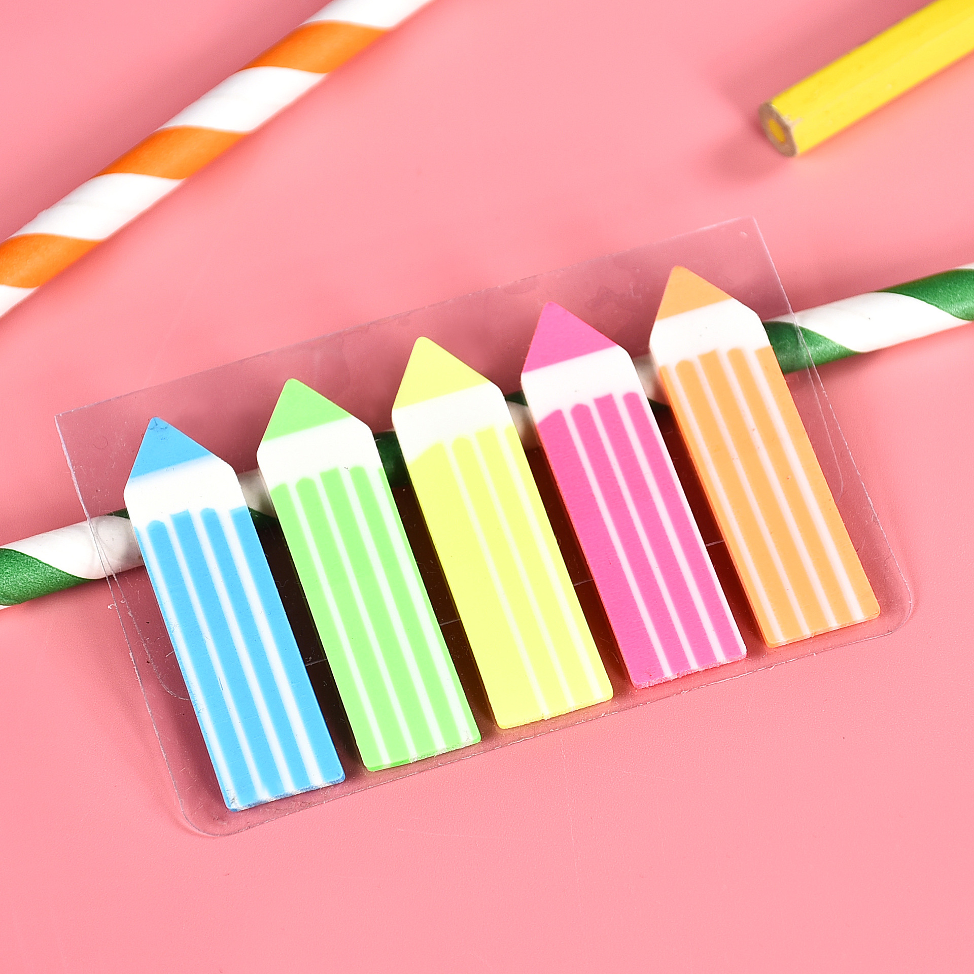 Corea del Sur ins película plástica fluorescente índice indicando Pepsi aleatorio PET bar flecha nota pegajosa nota viscosidad fuerte