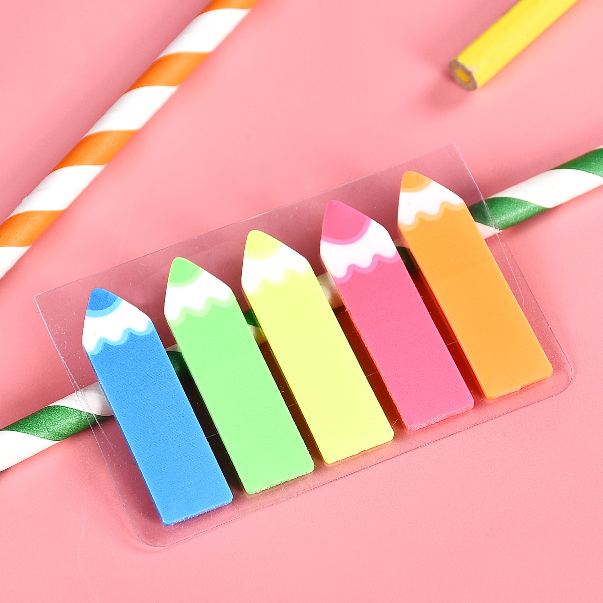 Corea del Sur ins película plástica fluorescente índice indicando Pepsi aleatorio PET bar flecha nota pegajosa nota viscosidad fuerte