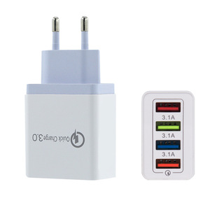 ��ɫ4USB�֙C����� 3Aƽ�����г� ����^��Ҏ�WҎ������羳���l
