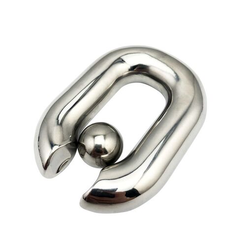 Adult erotic men's scrotum stretching pendant restraint ring stainless steel metal jj exercise penis abuse weight-bearing delay ring