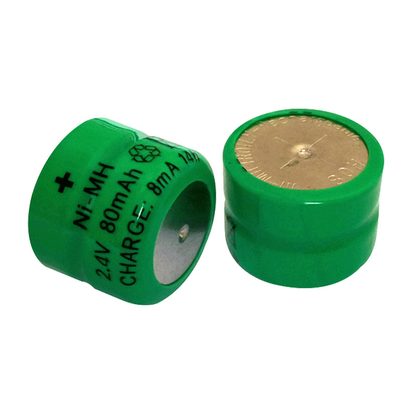 1.2V40mAh纽扣充电电池 镍氢扣式充电电池 草坪太阳能报警器电池