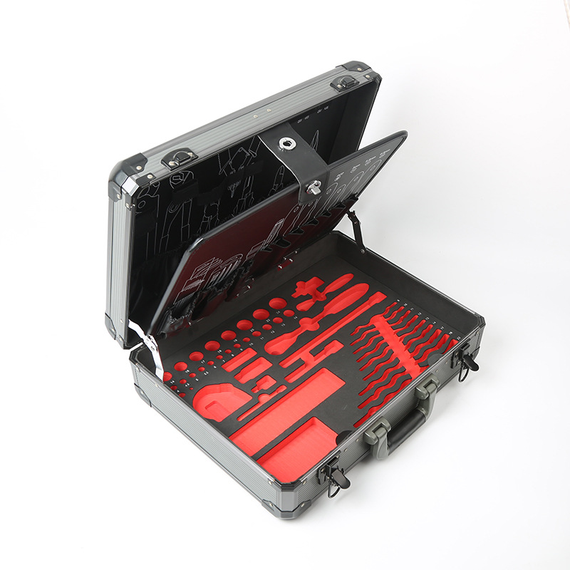 供应手提式铝箱工具箱 工具板工具包储物箱柜式铝合金工具箱