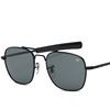 Metal square fashionable sunglasses suitable for men and women, glasses