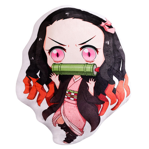 Demon Slayer peripherals Kamado Nezuko animation pendant Zenitsu Zenitsu two-dimensional pillow peripheral cushion wholesale blade