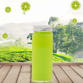 350ml奶茶瓶透明塑料瓶子pet饮料瓶一次性果汁瓶酵素瓶带盖批发