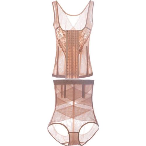 European and American high-waist butt lift and body shaping large size body and back push-up breast support high elastic shaping and abdominal shaping suit