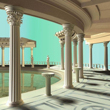 河南供应  grc罗马柱   浮雕罗马柱 酒店门头罗马柱室内