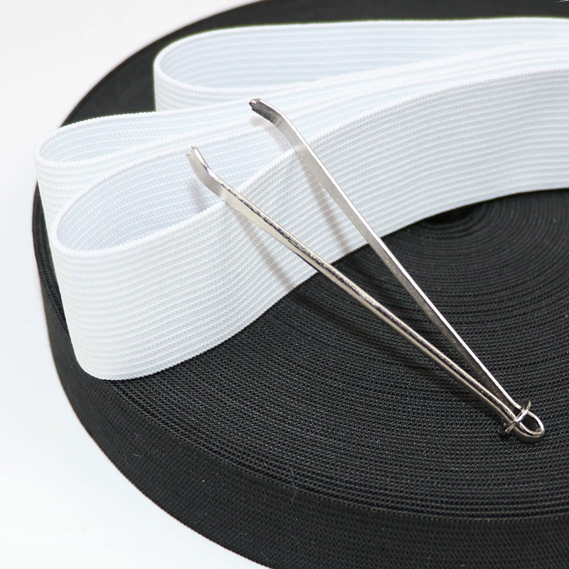 Резинка шириной 2,8 см, 32 мм, 3,8 см Черно-белая высокоэластичная резинка из воловьей кожи на плоской подошве