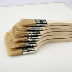 Factory Direct Sale 641 Pig Bristle Bristle Brush, Boiled Bristle Brush, BBQ Brush, Dipping Brush, Thin Handle Paint Brush Wholesale