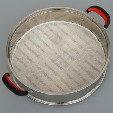 家用蒸笼布棉纱布上浆包边笼屉布薄款大网孔圆形不粘蒸笼蒸馒头垫