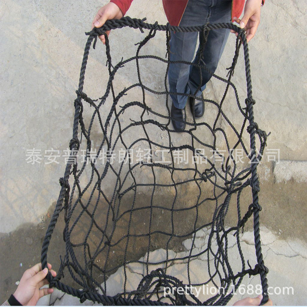 厂价供应 水利吊装石块 抛石绳网兜 PP绳编网兜