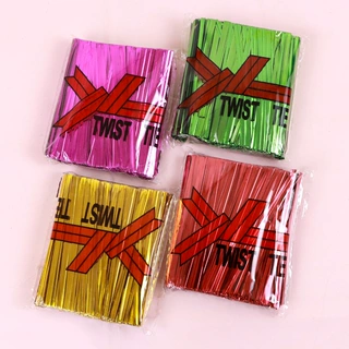 8cm现货800根金色面包糖果玫瑰花杆扎丝扎线捆扎绳蝴蝶结扎丝