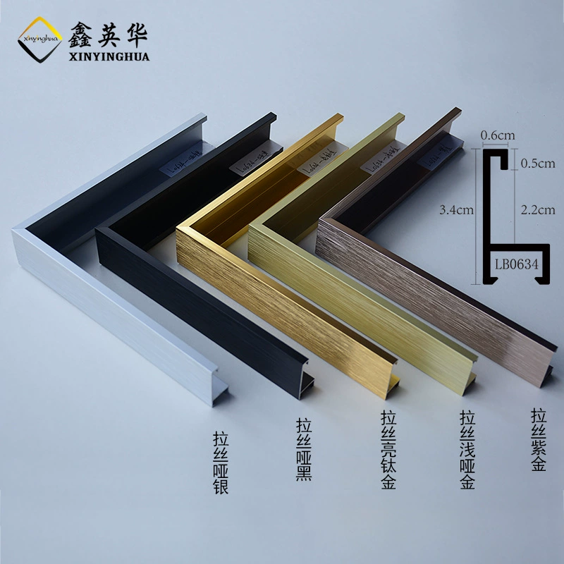 Xinyinghua фоторамка из алюминиевого сплава линия Рекламный Плакат рамка декоративная фоторамка Размер может быть обработан Гуандун прямые продажи с фабрики