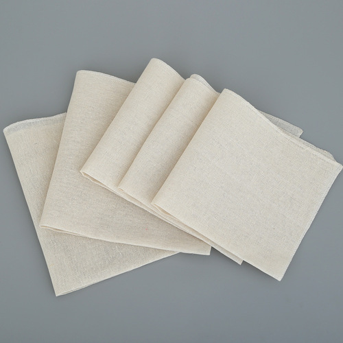 Steamer cloth pure cotton gauze filter cloth plain weave no sizing edge-locking steamer tray cloth square non-stick household steamer steamed bun