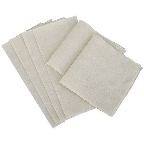 Steamer cloth pure cotton gauze filter cloth plain weave no sizing edge-locking steamer tray cloth square non-stick household steamer steamed bun