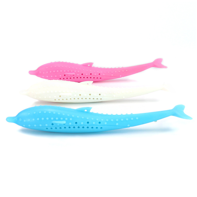 Suministros para mascotas Amazon popular catnip silicona pescado gato juguete gato cepillo de dientes gato