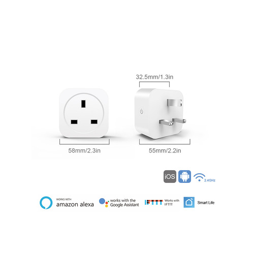 WiFi Smart Plug Alexa Phone Timer Switch Plug Remote Control Smart Home Plug