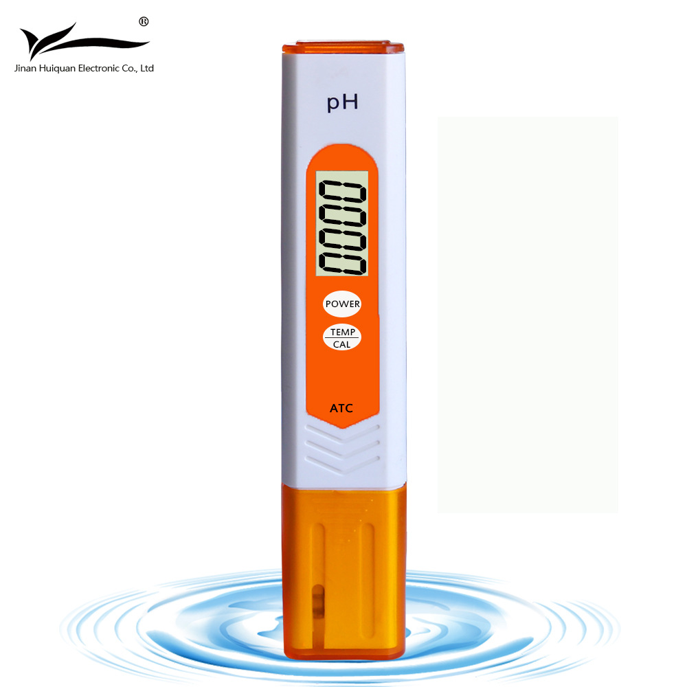 新款便携式pH笔水质分析仪pH计pH测试笔酸度计 ph计温度显示