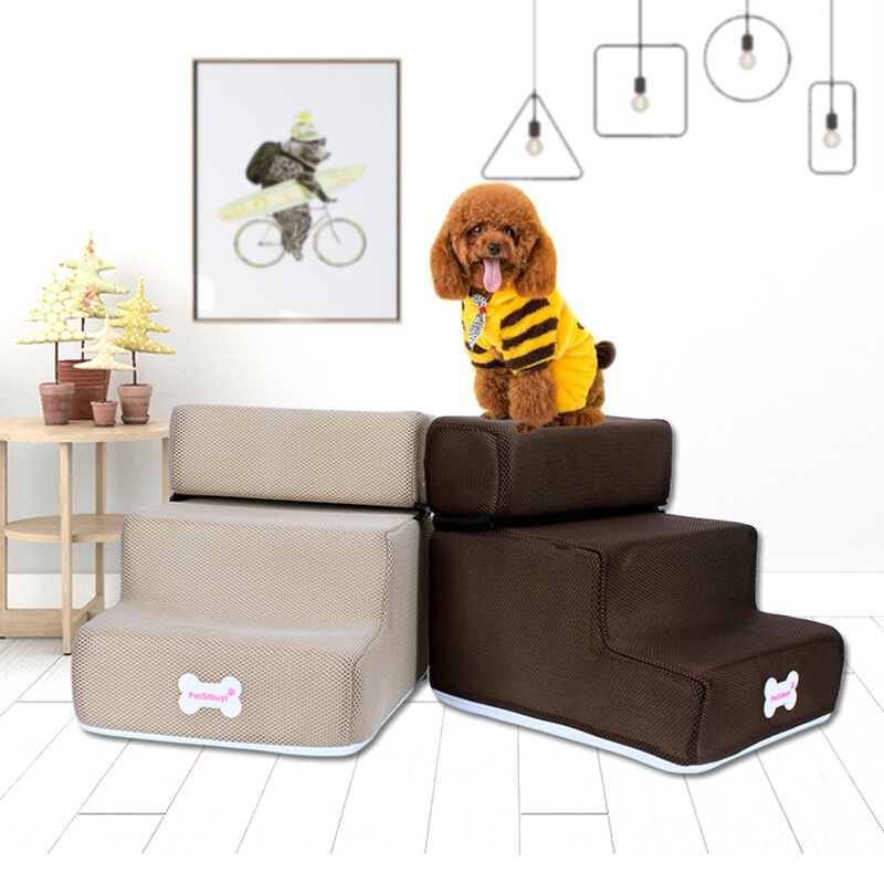 New factory direct dog stairs pet ladder stairs sponge steps small dog Teddy sofa bed ladder New factory direct dog stairs pet ladder stairs sponge steps small dog Teddy sofa bed ladder