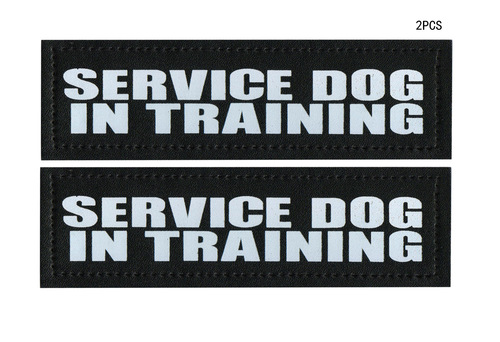 Glow-in-the-dark Velcro animal vest collar stamp service dog in training pet harness patch