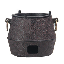 复古煮茶铁壶风炉炭火炉铸铁茶壶木炭炉酒精炉户外铸铁茶具套装