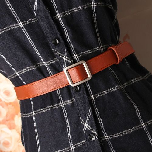 Street stall belt for women, simple needle-free and punch-free student belt, casual and versatile decorative belt wholesale