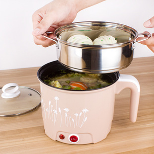 Electric cooking pot electric heating pot student cooking noodle cup instant noodles electric hot pot electric heating cup small household appliance Pot Mini 1-2 people