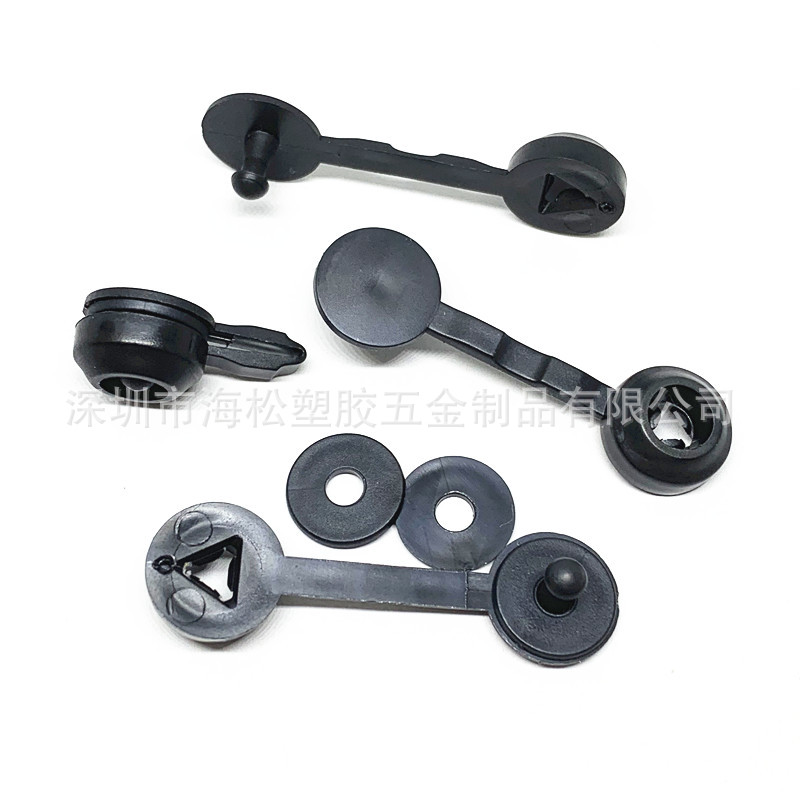 一次性手腕带扣厂家直销9号连扣带垫片折叠连扣标识带扣可印logo