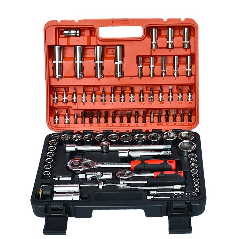 Acero al cromo vanadio de grado profesional 94 piezas de reparación de automóviles herramienta de manga de reparación de automóviles combinación de manga herramienta de reparación de automóviles