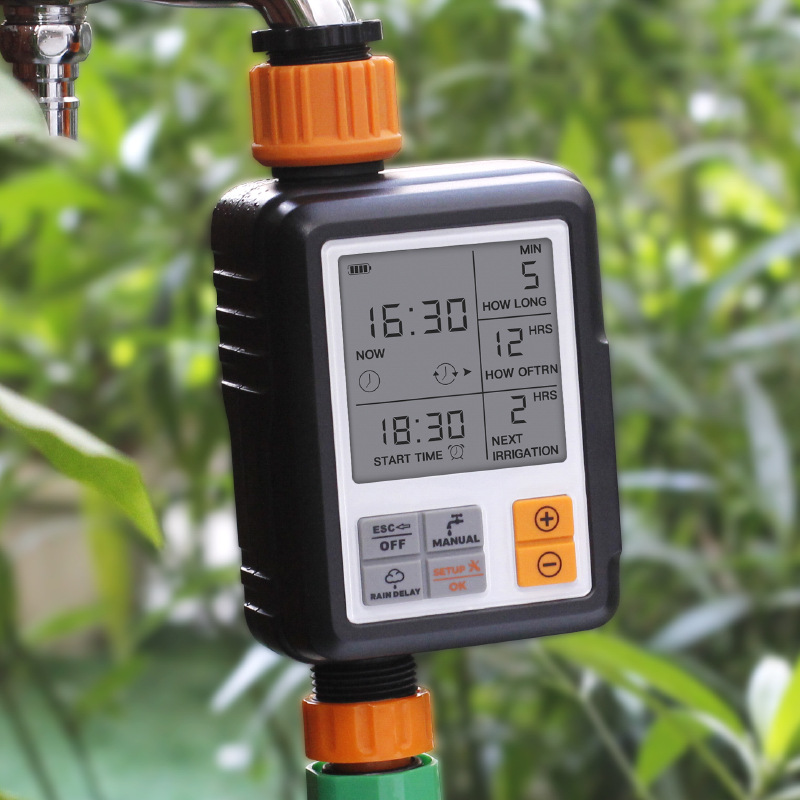 Home Timing Valve Outdoor Garden Irrigation Controller Solenoid Valve Timer Garden Automatic Watering Flower Watering 3