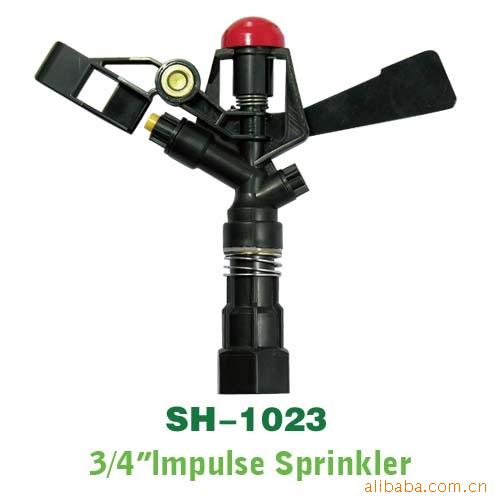 园林灌溉喷头，洒水器，摇臂喷头，红帽子塑料喷头，二嘴草坪喷头