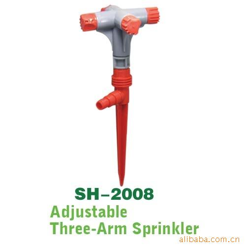 洒水器，花园灌溉喷头,自动旋转喷水器，草坪喷头，地插喷头