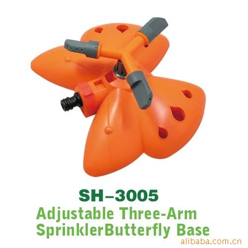 蝴蝶洒水器，喷水器，草坪喷头，自动旋转喷头，塑料洒水器