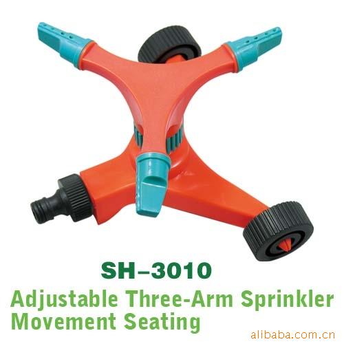 洒水器，可调自动旋转喷头,轮子移动草坪洒水喷头，降温喷头.