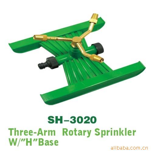 三臂洒水器，园林灌溉喷头，草坪喷头，自动旋转喷头