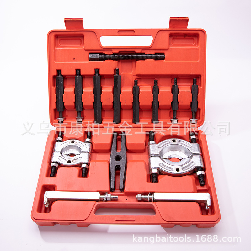 14件分离器组合机械双盘拉马蝶式拉马卡盘拉马变速箱外轴承拆卸器