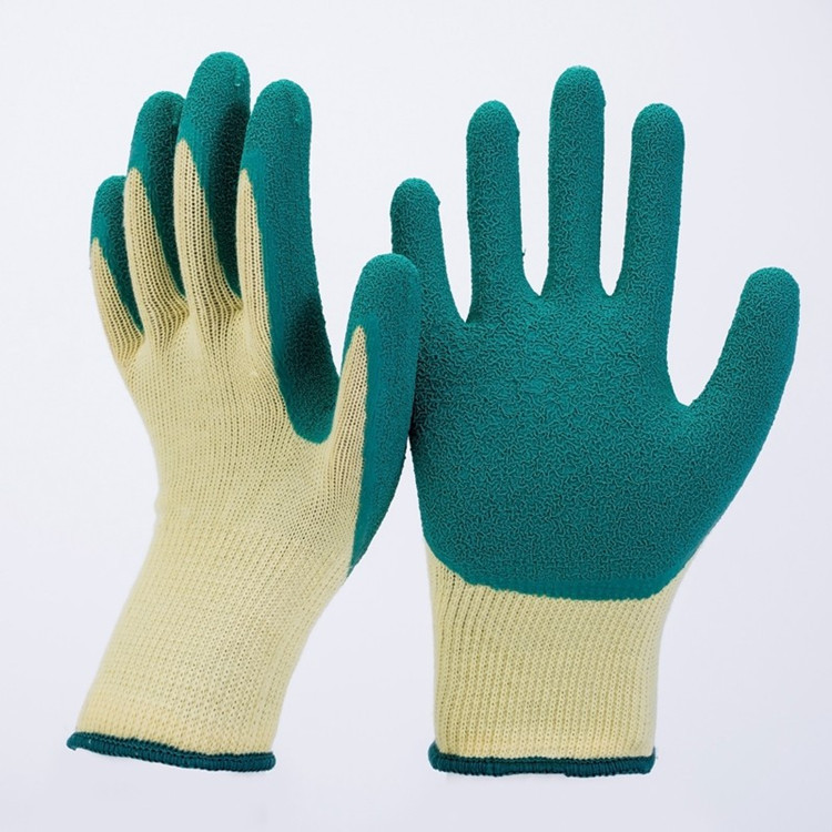 21支皱纹 手套 轻便舒适厂家供应21支皱纹劳保手套