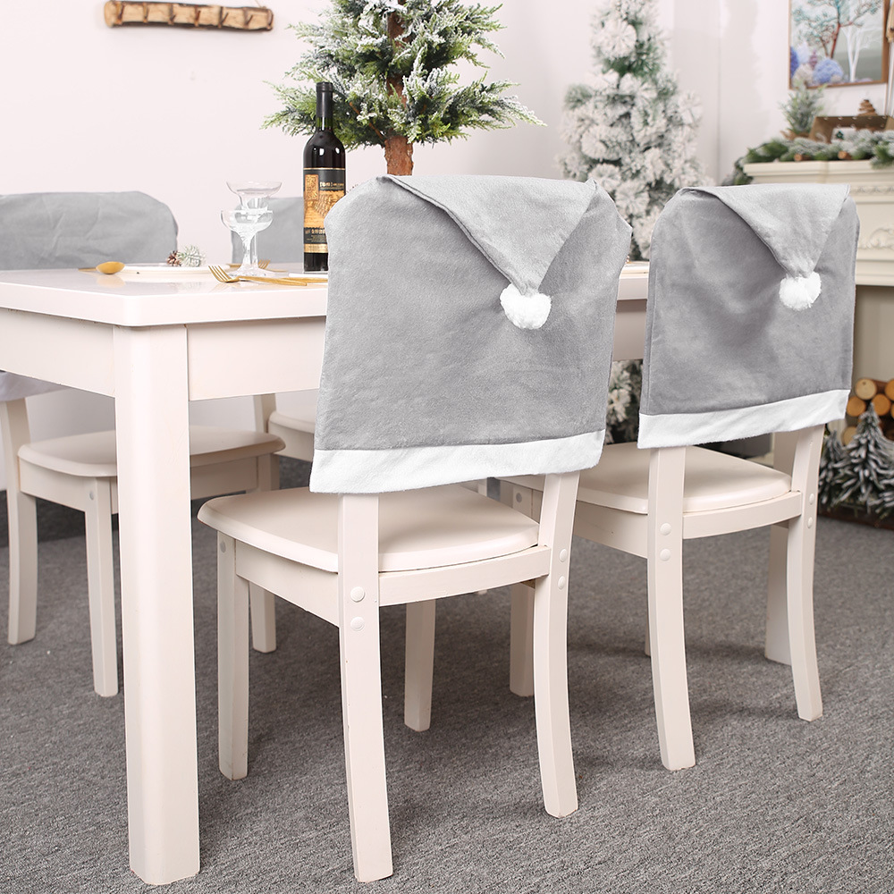 Zicheng Christmas new product decorative supplies gray chair