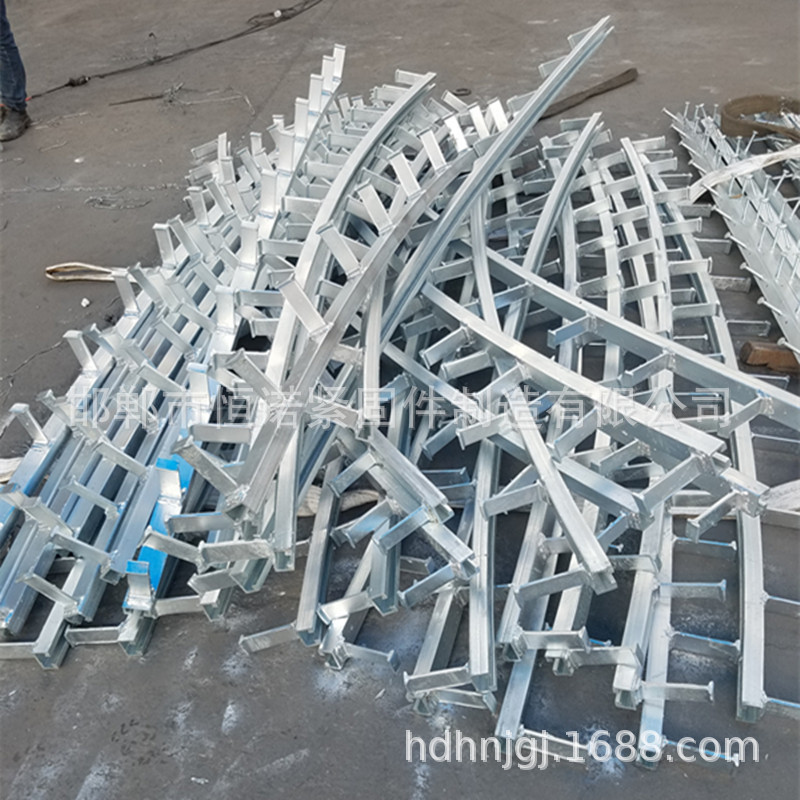 河北永年弧形预埋槽道38*23弧形哈芬槽不锈钢哈芬槽厂家制造钢构