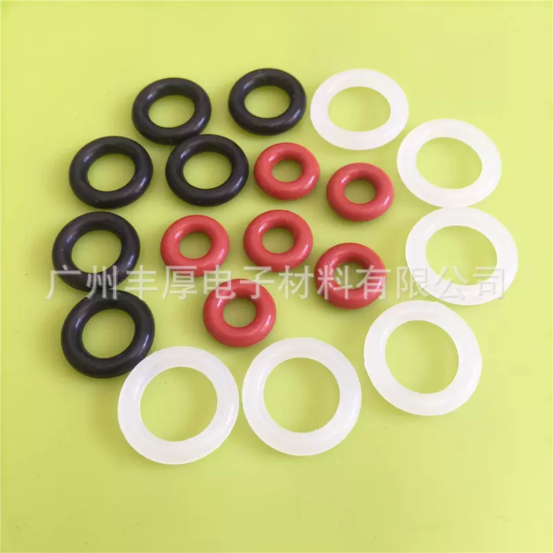 硅橡胶密封圈 耐磨耐高温圈 防水圈 食品级O型圈透明 白黑色硅胶