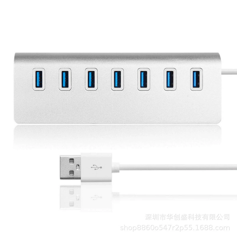 USB3.0 семипортовый концентратор USB3.0 семипортовый HUB, мобильная зарядка, алюминиевый сплав