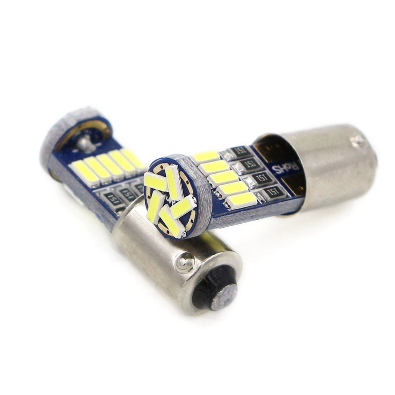 Автомобильный светодиодный приборный светильник BA9S 4014 15SMD декодирование Автомобильный свет T4W индикатор ширины свет номерного знака 12 В