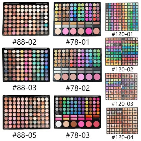 120 color 78 color single layer eye shadow plate eye shadow earth color pearlescent matte lip gloss makeup plate eye shadow combination