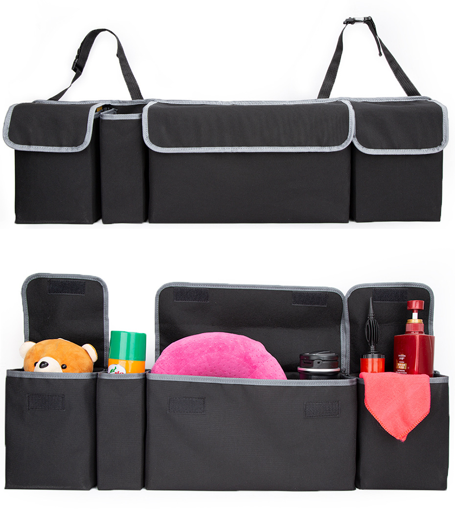 Bolsa de almacenamiento de maletero de coche especial transfronterizo bolsa de almacenamiento de respaldo de la silla multifuncional SUV bolsa colgante de coche suministros de decoración