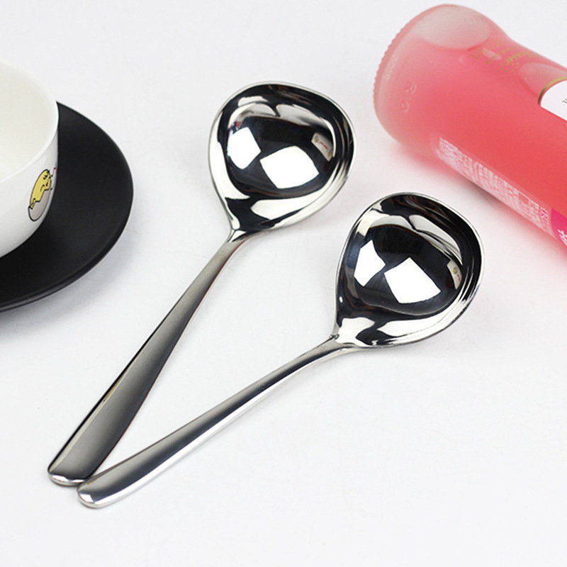 304 vajilla de acero inoxidable estilo coreano cuchara de cabeza grande cuchara profundización cuchara Hotel multiusos cuchara de sopa